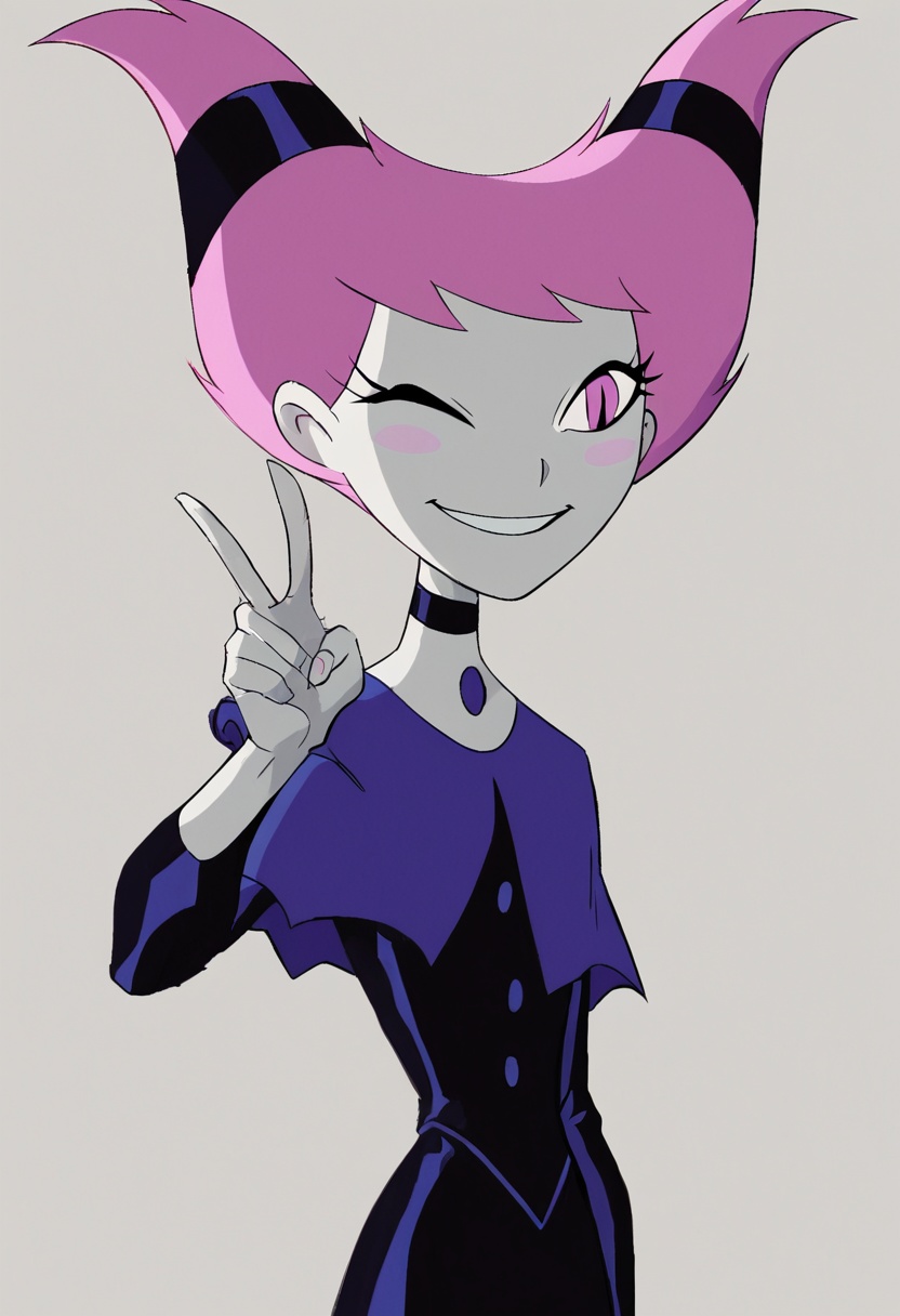 jinx,  1girl,  pink hair on Tensor.Art