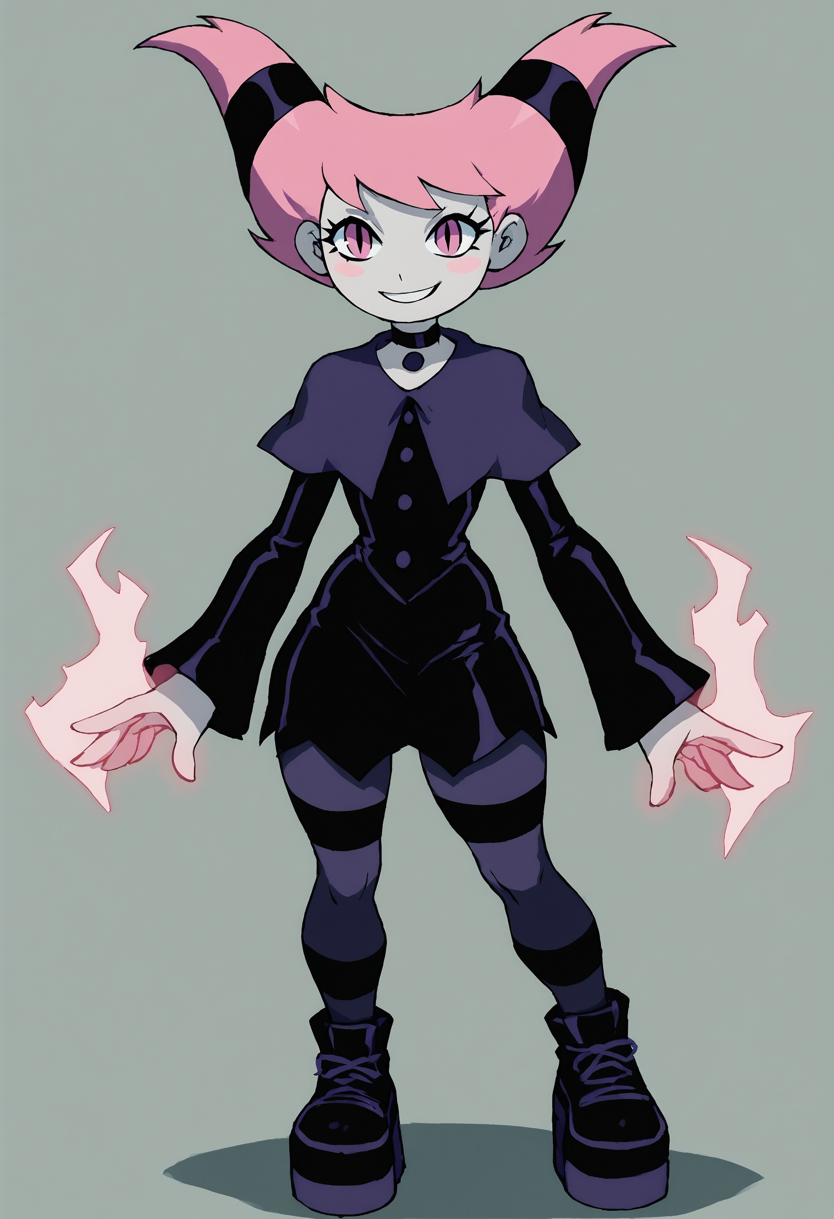 jinx,  1girl,  pink hair on Tensor.Art