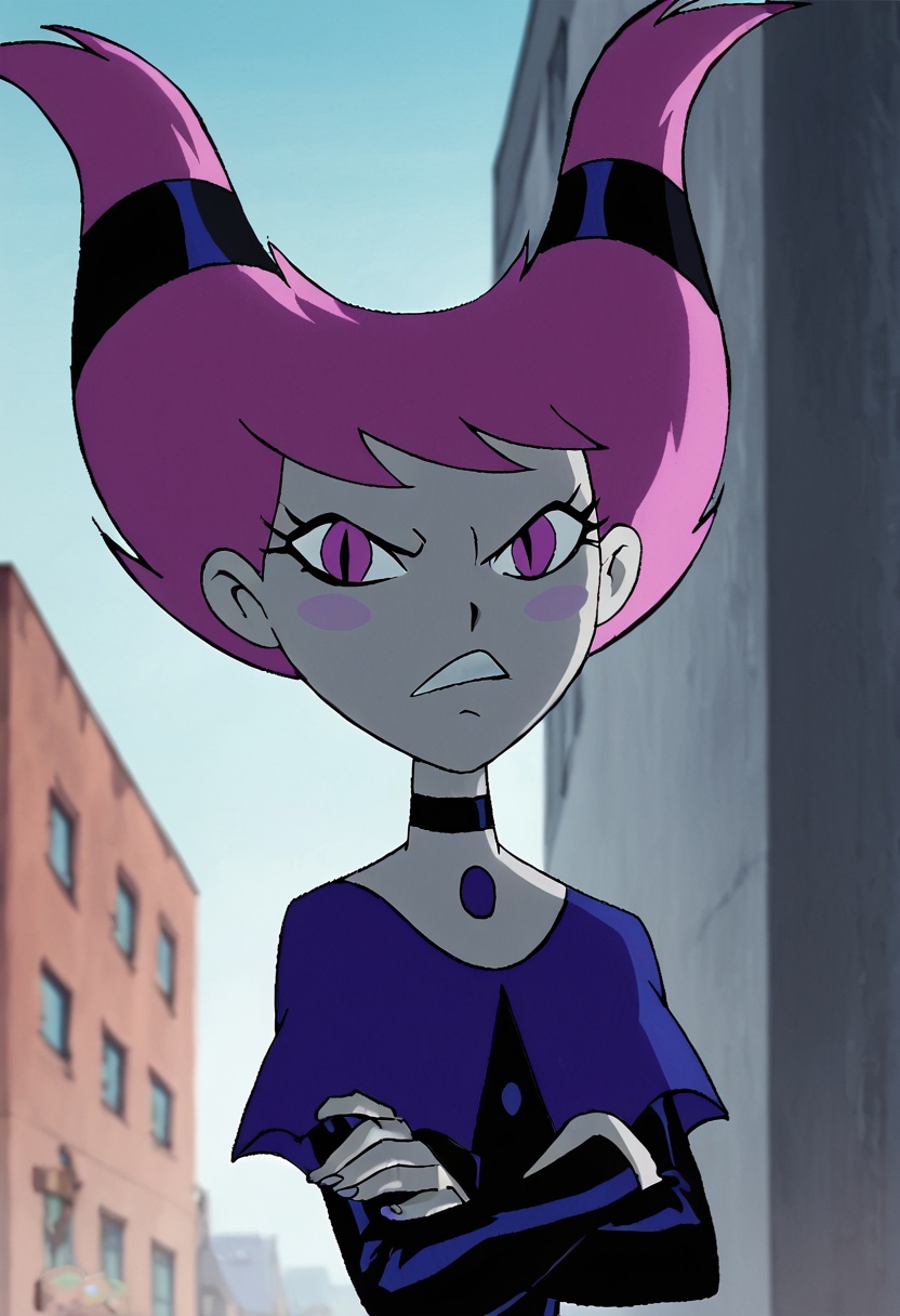 jinx,  1girl,  pink hair on Tensor.Art