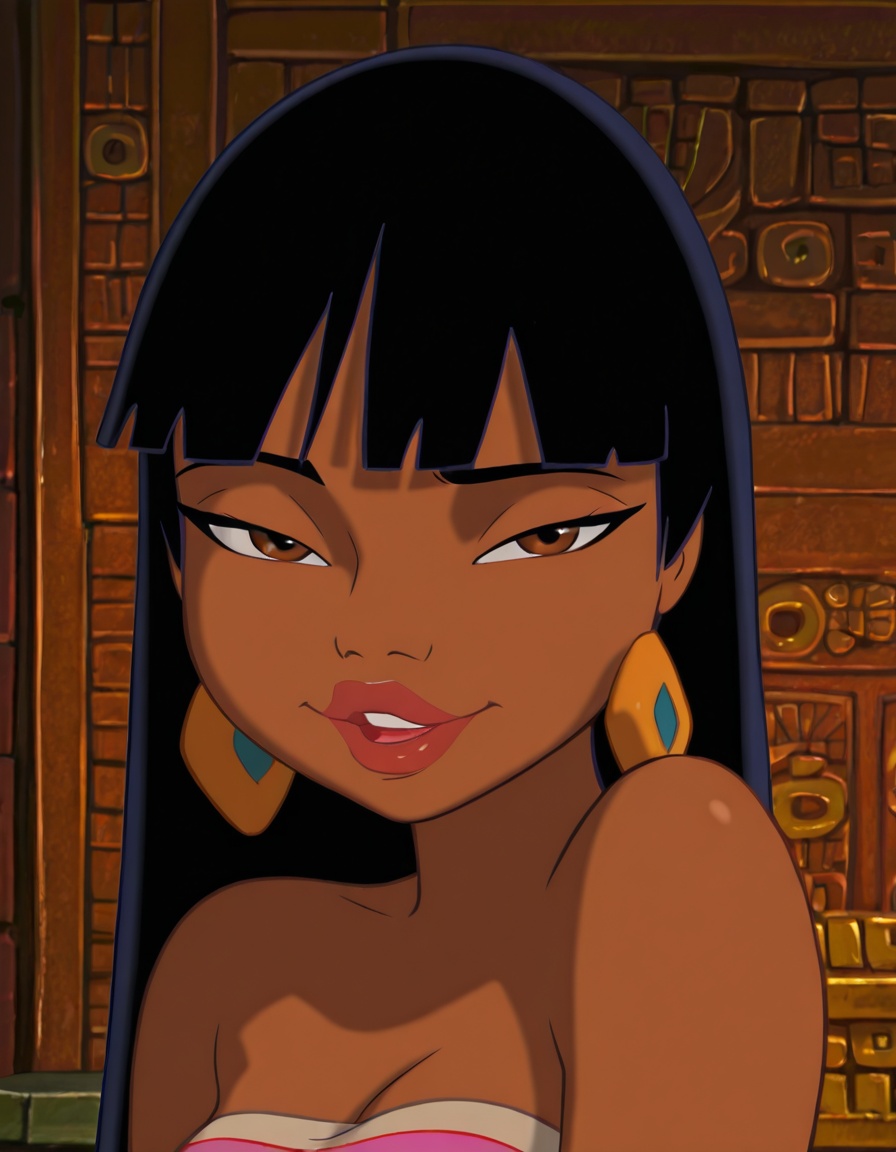 chel,  1girl,  black hair on Tensor.Art