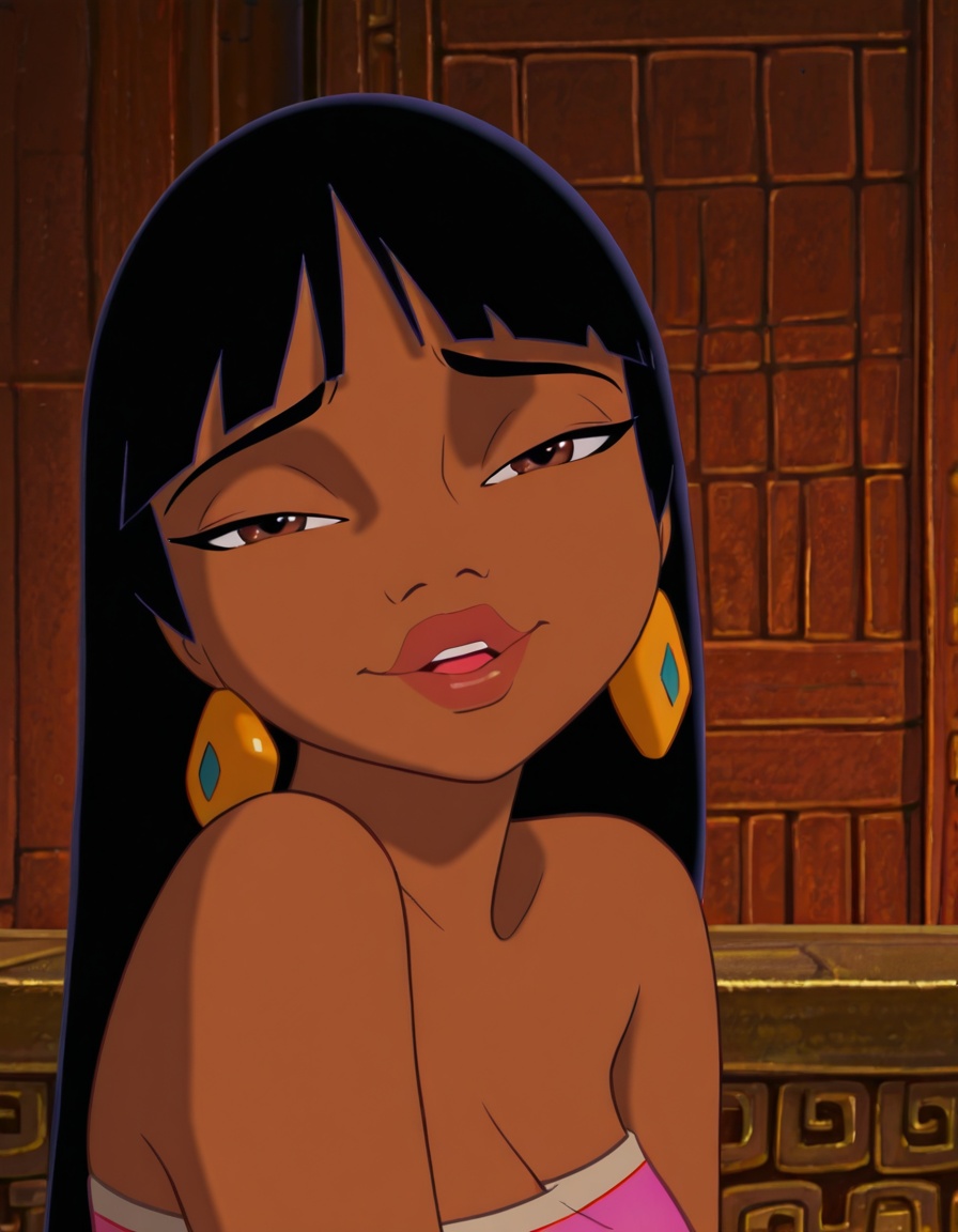 chel,  1girl,  black hair on Tensor.Art