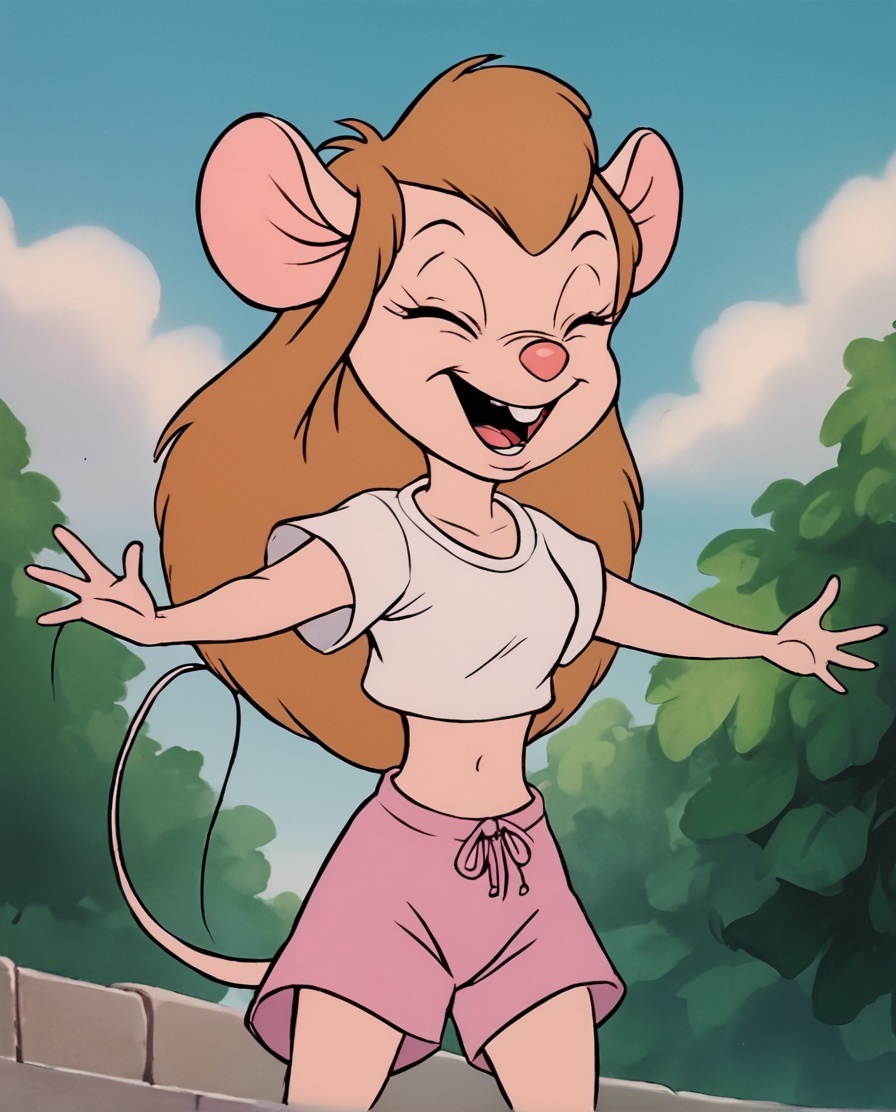 GadgetHW,  mouse tail,  solo on Tensor.Art