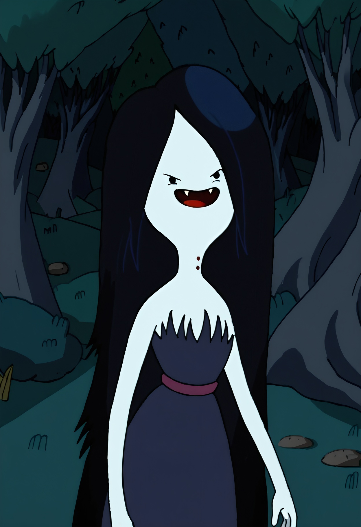 marceline,  1girl,  fangs on Tensor.Art