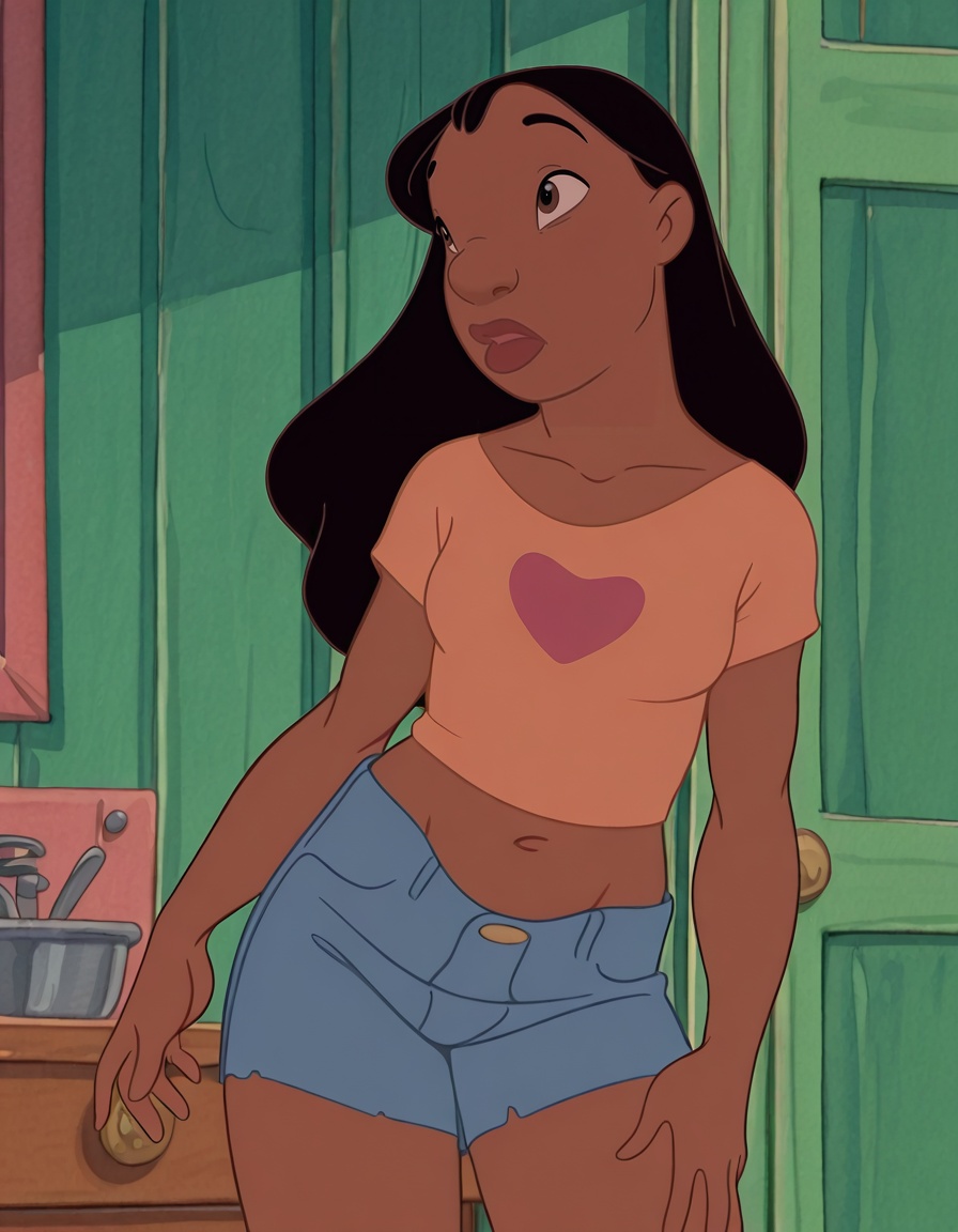 nanip,  1girl,  black hair on Tensor.Art