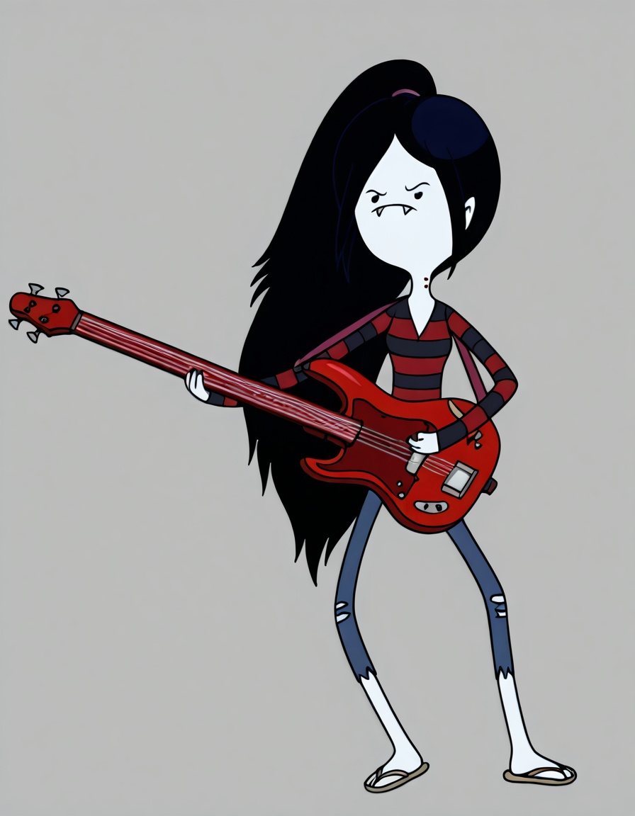 marceline,  1girl,  electric guitar on Tensor.Art