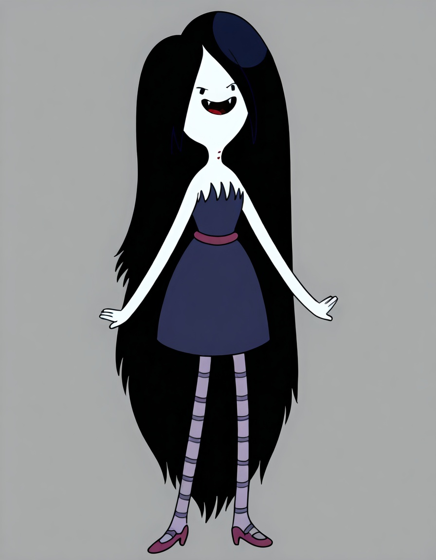 marceline,  1girl,  fangs on Tensor.Art