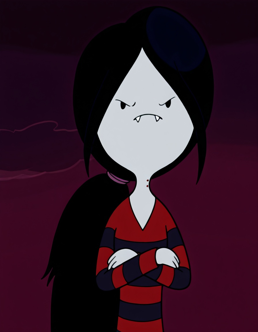 marceline,  silly face,  black hair on Tensor.Art