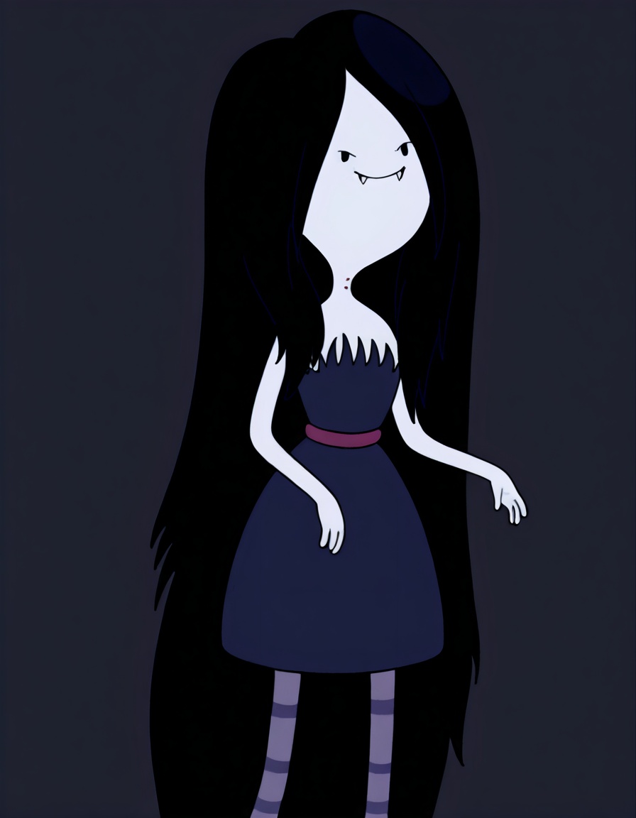 marceline,  1girl,  fangs on Tensor.Art