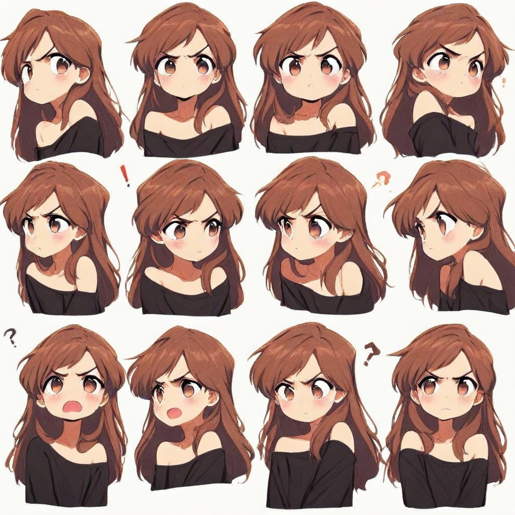 character sheet,  multiple views,  reference sheet on Tensor.Art