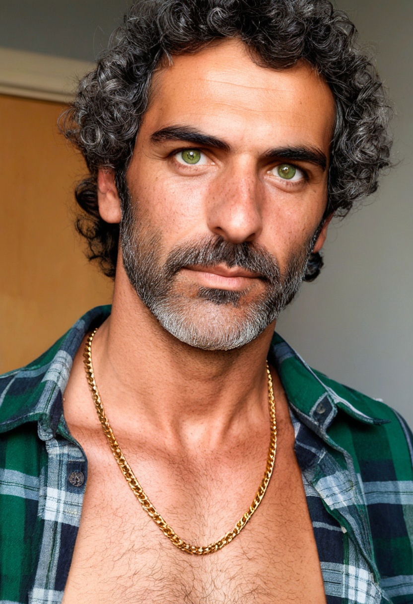 Head and shoulders portrait of a weathered handsome Italian 52 years old male,  tall,  lean on Tensor.Art