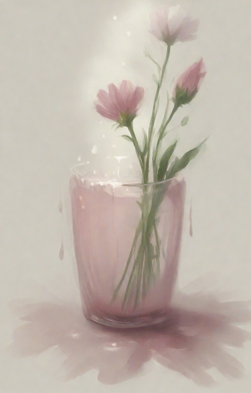 Impressionist watercolor painting,  still life with flowers,  delicate brush strokes on Tensor.Art