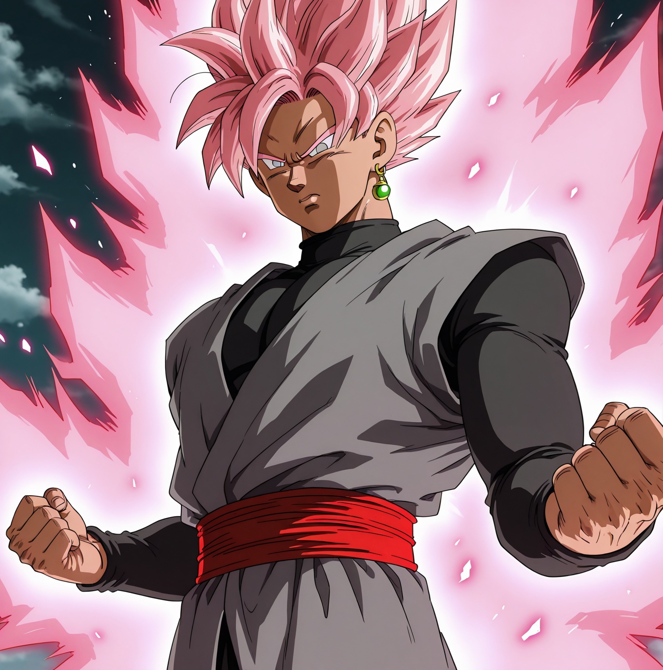 Goku Black,  Super Saiyan Rosé,  black gi on Tensor.Art