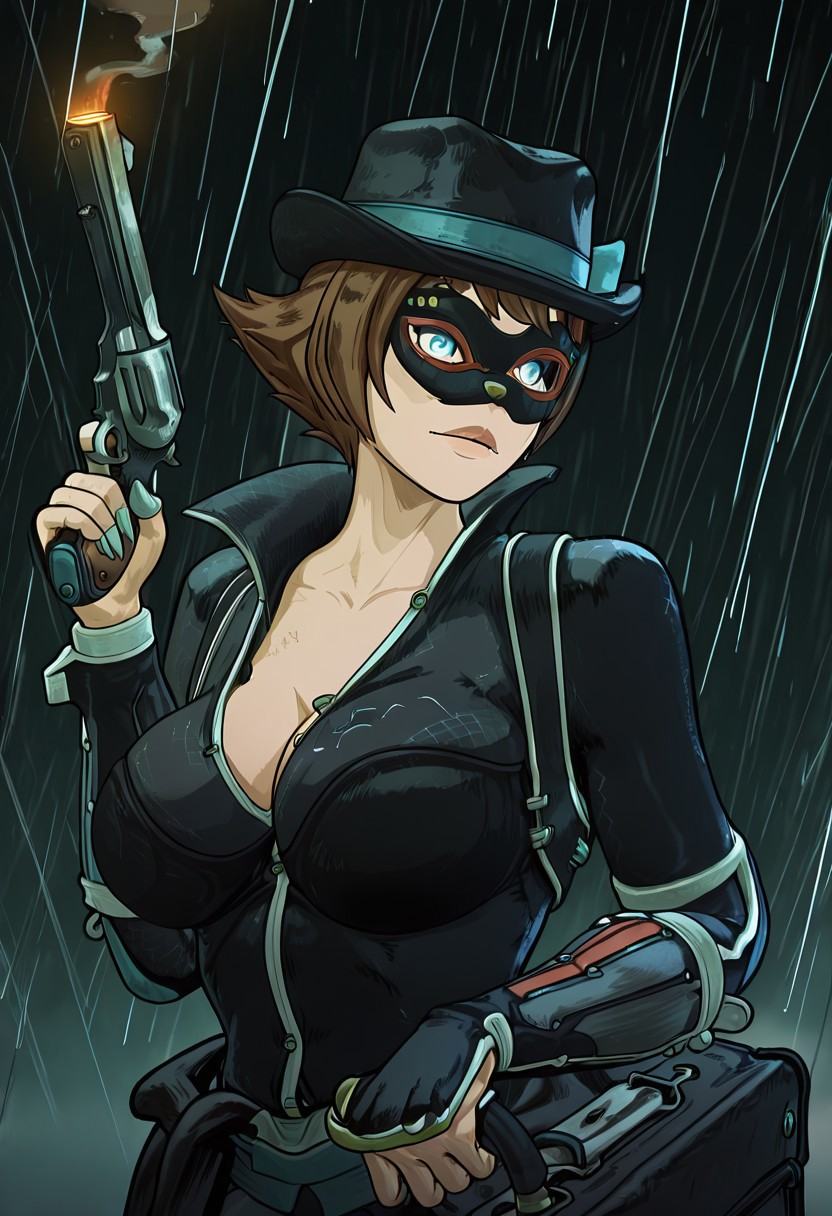 catwomanbatmaninja,  1girl,  blue eyes on Tensor.Art