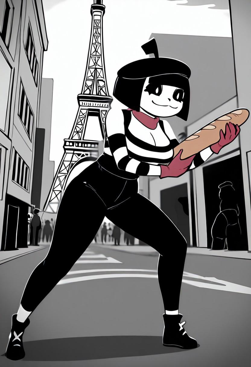 mimeanddashchuchubonbon,  black hair,  short hair on Tensor.Art