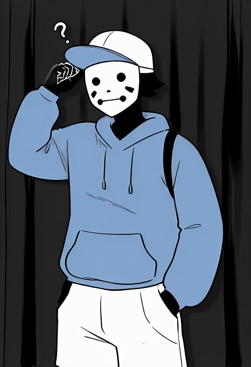 dashmineanddash,  1boy,  mask on Tensor.Art