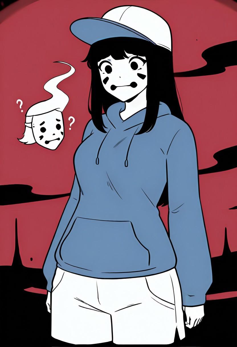 dashmineanddash,  1girl,  mask on Tensor.Art