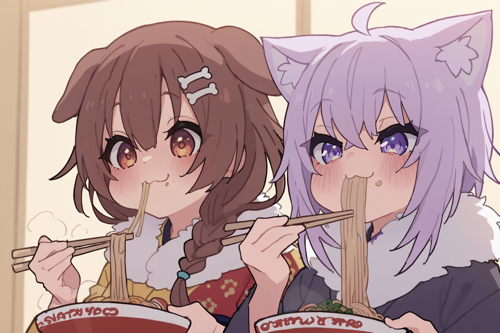 kakushieria,  sketch,  2girls on Tensor.Art