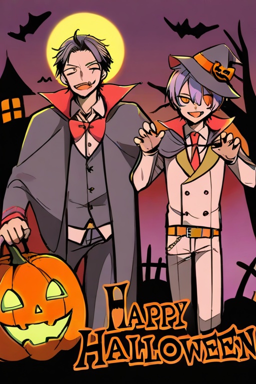 3 boys,  Halloween on Tensor.Art