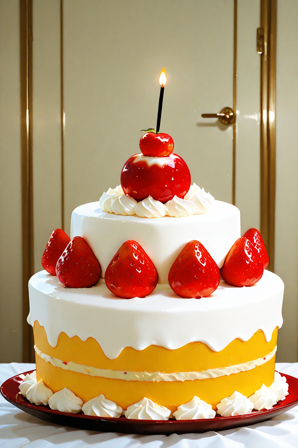 dessert cake,  no living things on Tensor.Art