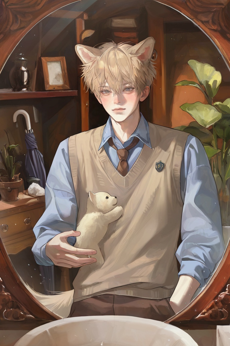 (1 male) ,  male focus ,  young man on Tensor.Art