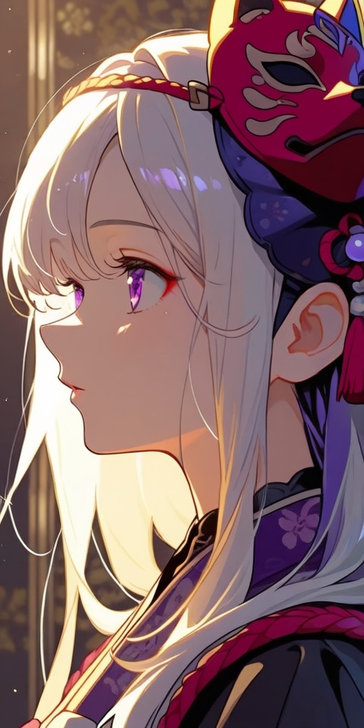 1girl,  white hair,  multicolored hair on Tensor.Art