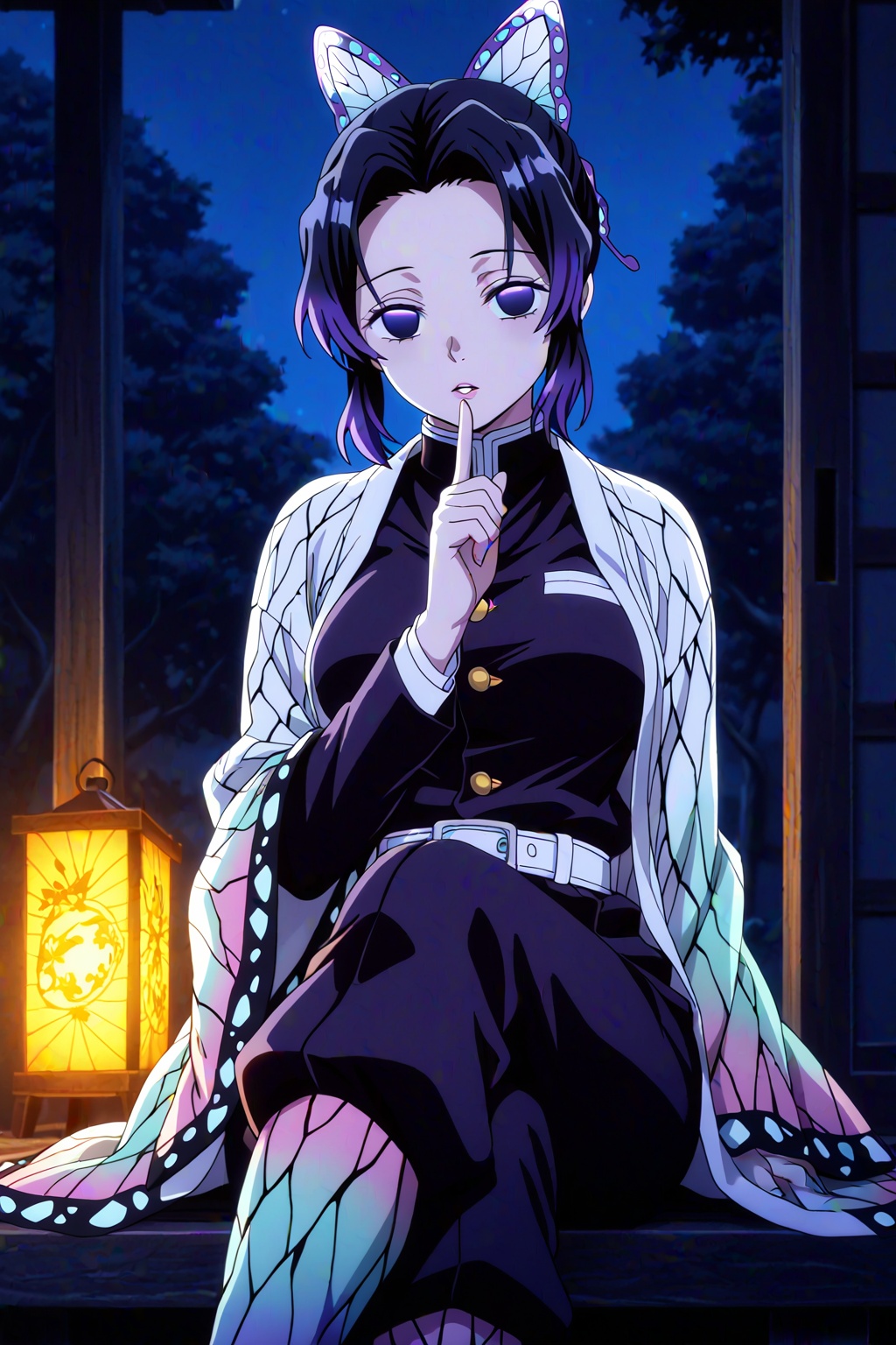 1girl,  kochou_shinobu,  demon_slayer_uniform on Tensor.Art
