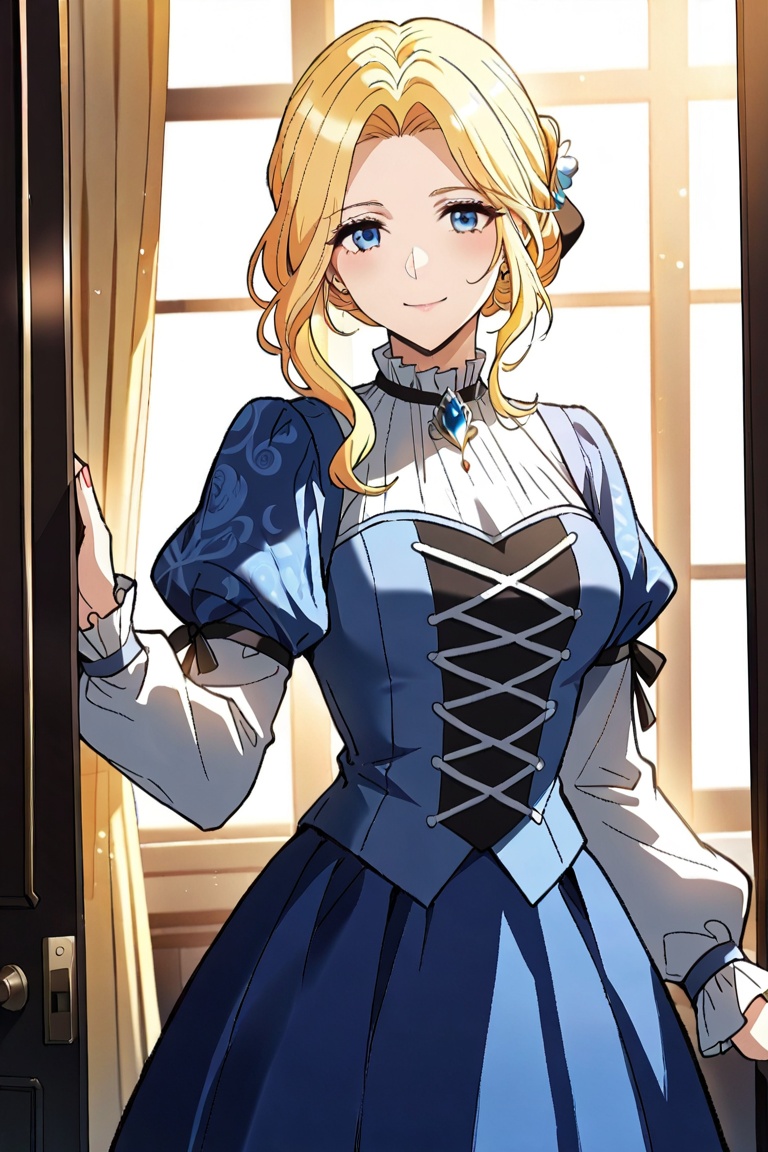 1girl,  solo,  blonde hair on Tensor.Art