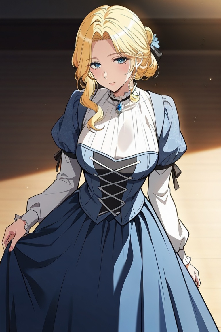 1girl,  solo,  blonde hair on Tensor.Art