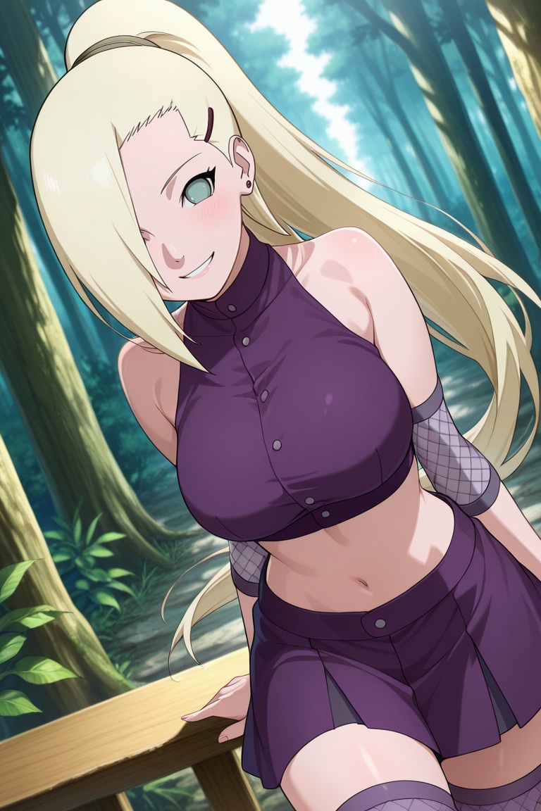 solo,  1girl,  yamanaka ino on Tensor.Art