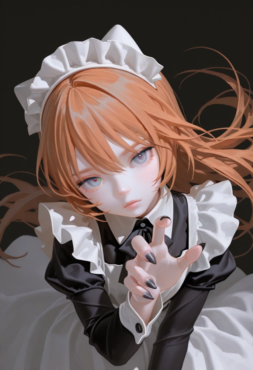 1girl,  upper body,  maid on Tensor.Art