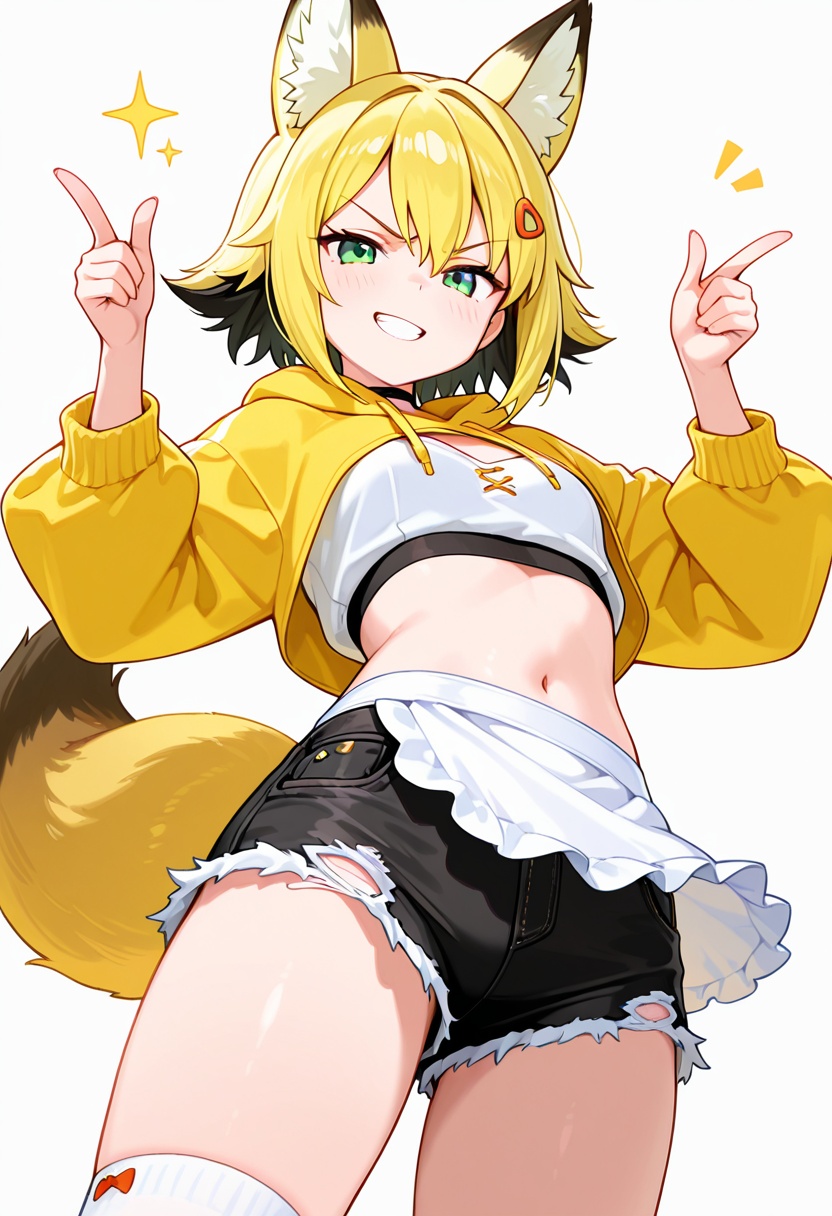 masterpiece,  high quality details,  finger gun on Tensor.Art