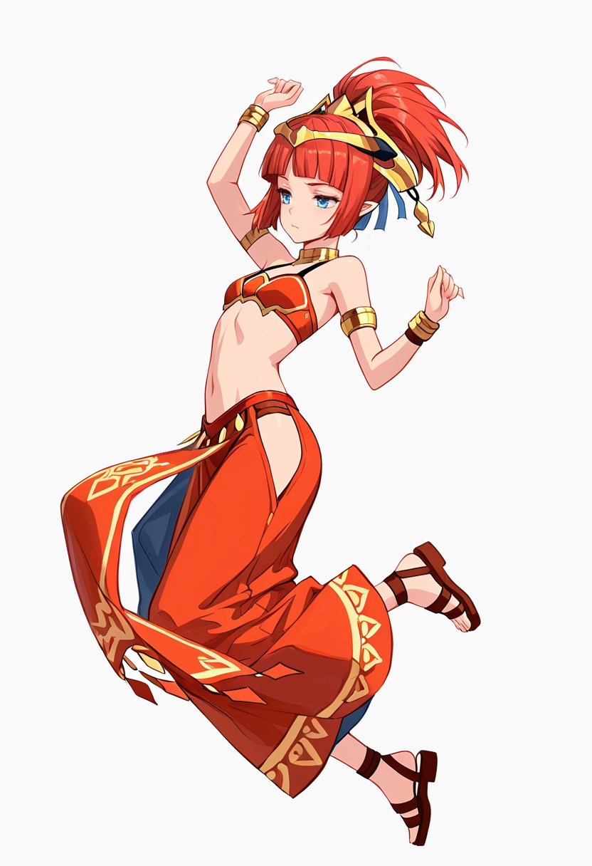 masterpiece,  high quality details,  one leg bent on Tensor.Art