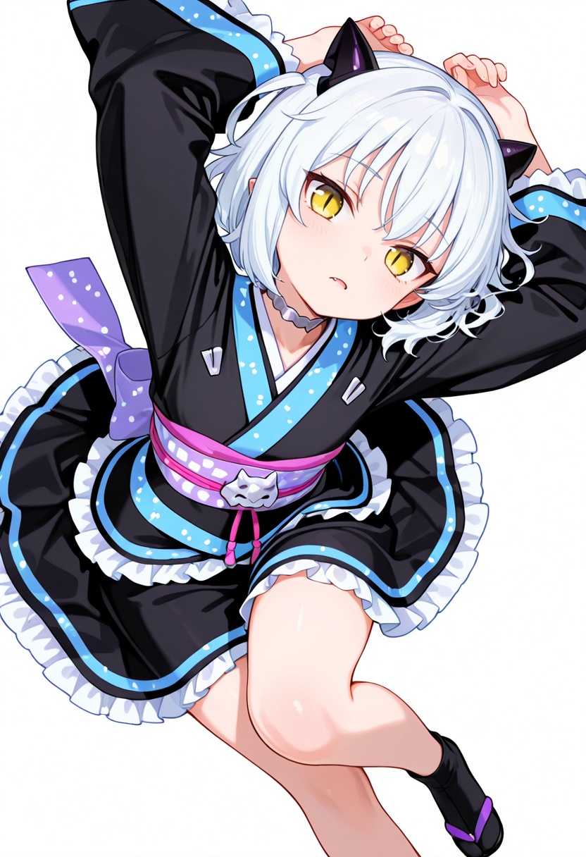 masterpiece,  high quality details,  one leg crossed over other on Tensor.Art