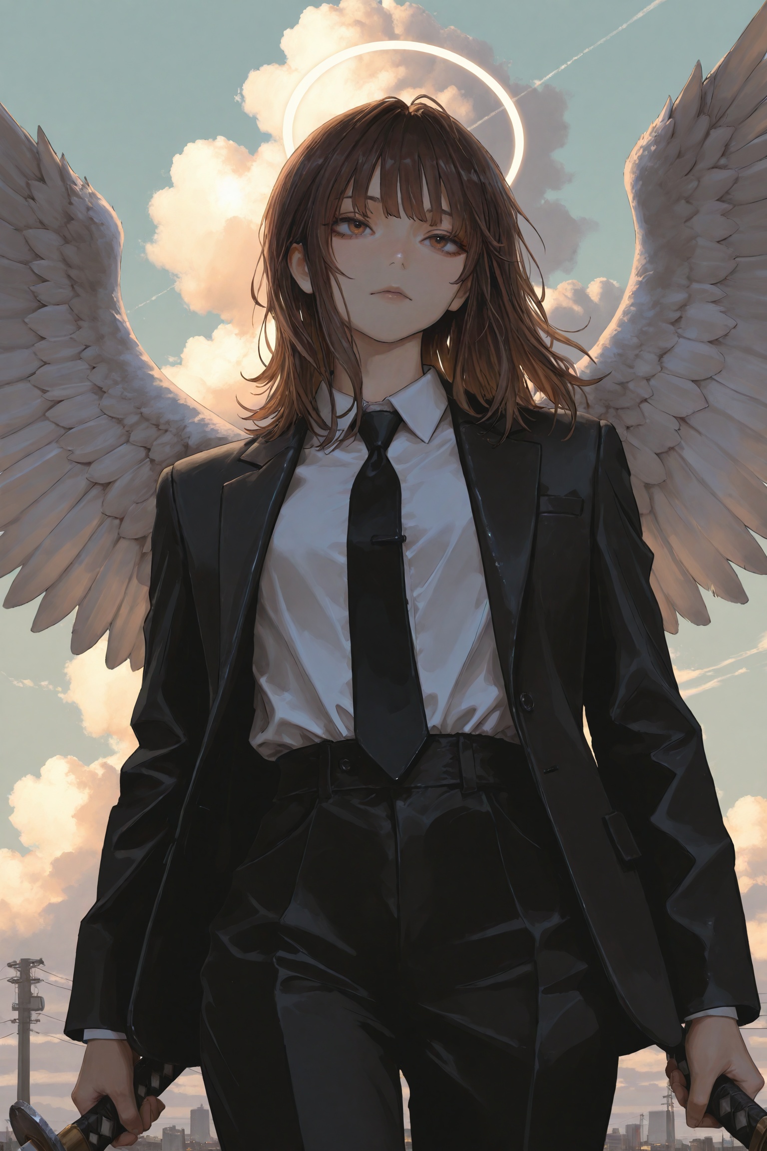 t4or0t4na_illu,  wings,  necktie on Tensor.Art