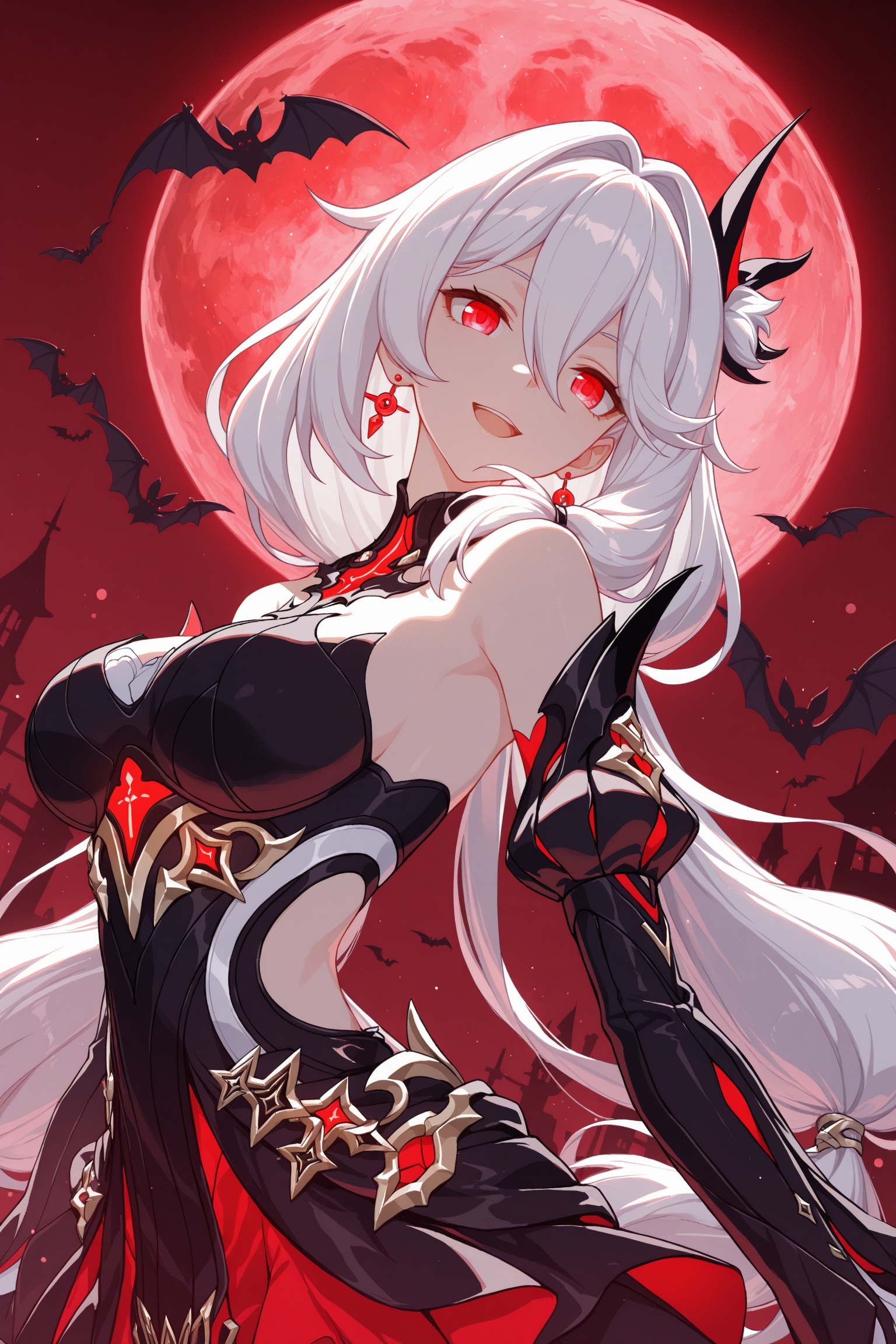 luna \(honkai impact\),  1girl,  bare shoulders on Tensor.Art