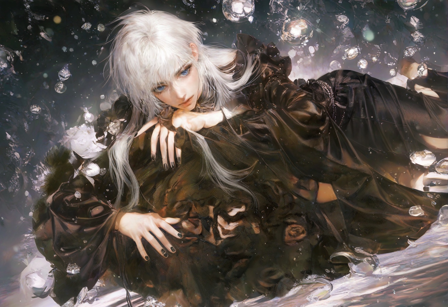 1girl,  solo,  long hair on Tensor.Art