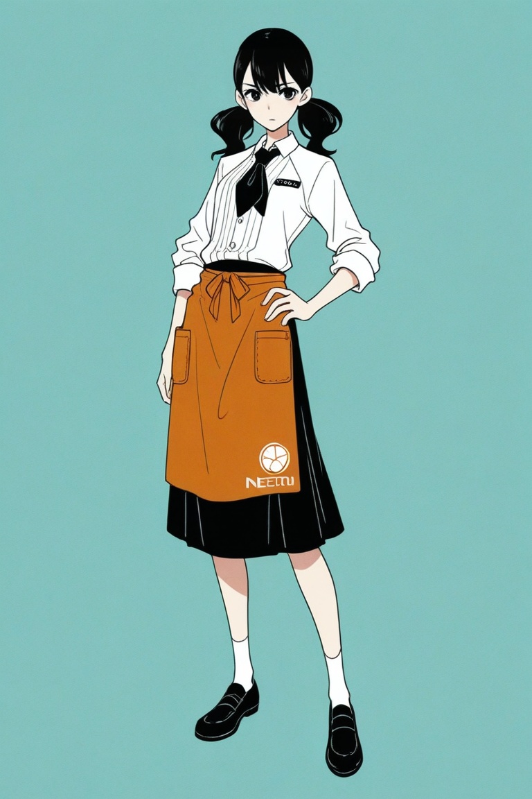 yoko_hinageshi,  yoko_waitress,  nectie on Tensor.Art