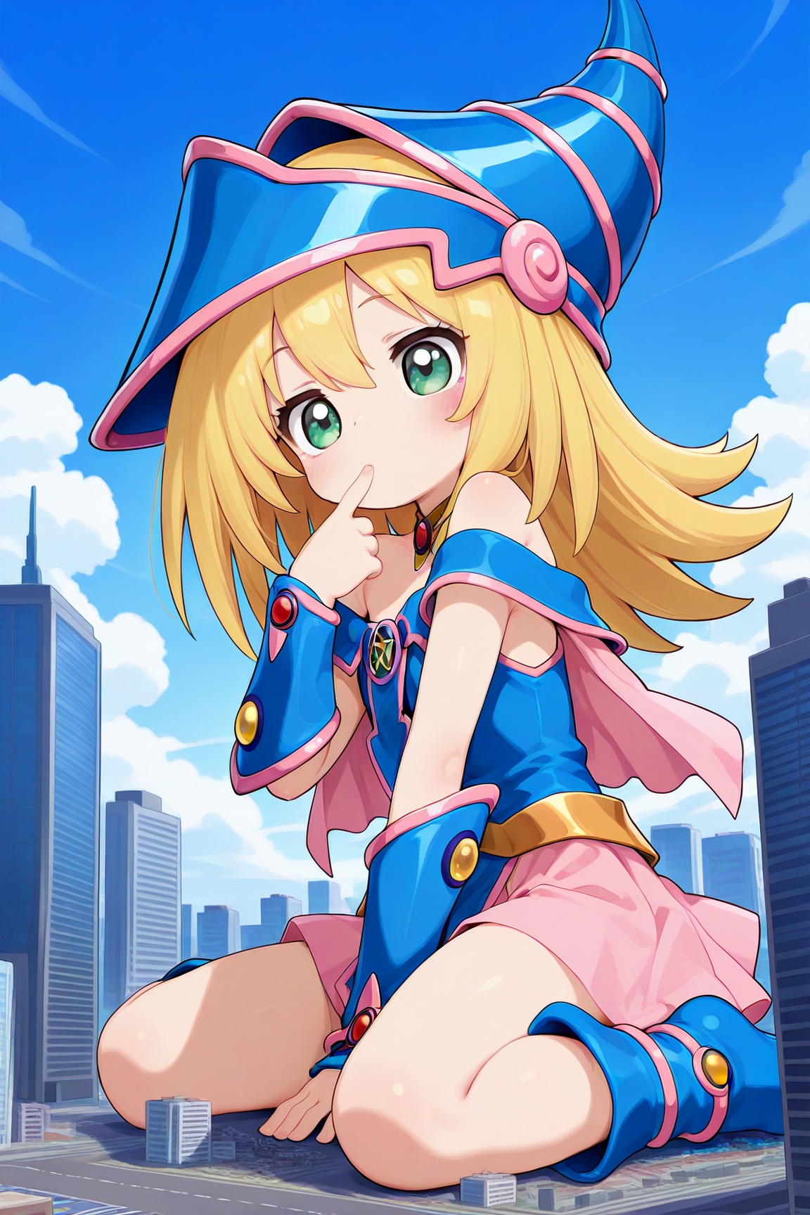 1girl,  dark magician girl,  solo on Tensor.Art