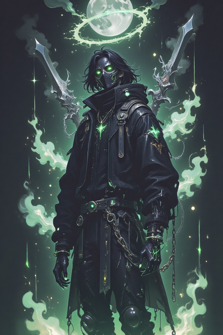 1boy,  solo,  black hair flowing on Tensor.Art