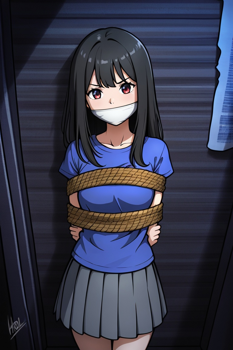 1girl,  solo,  bondage on Tensor.Art