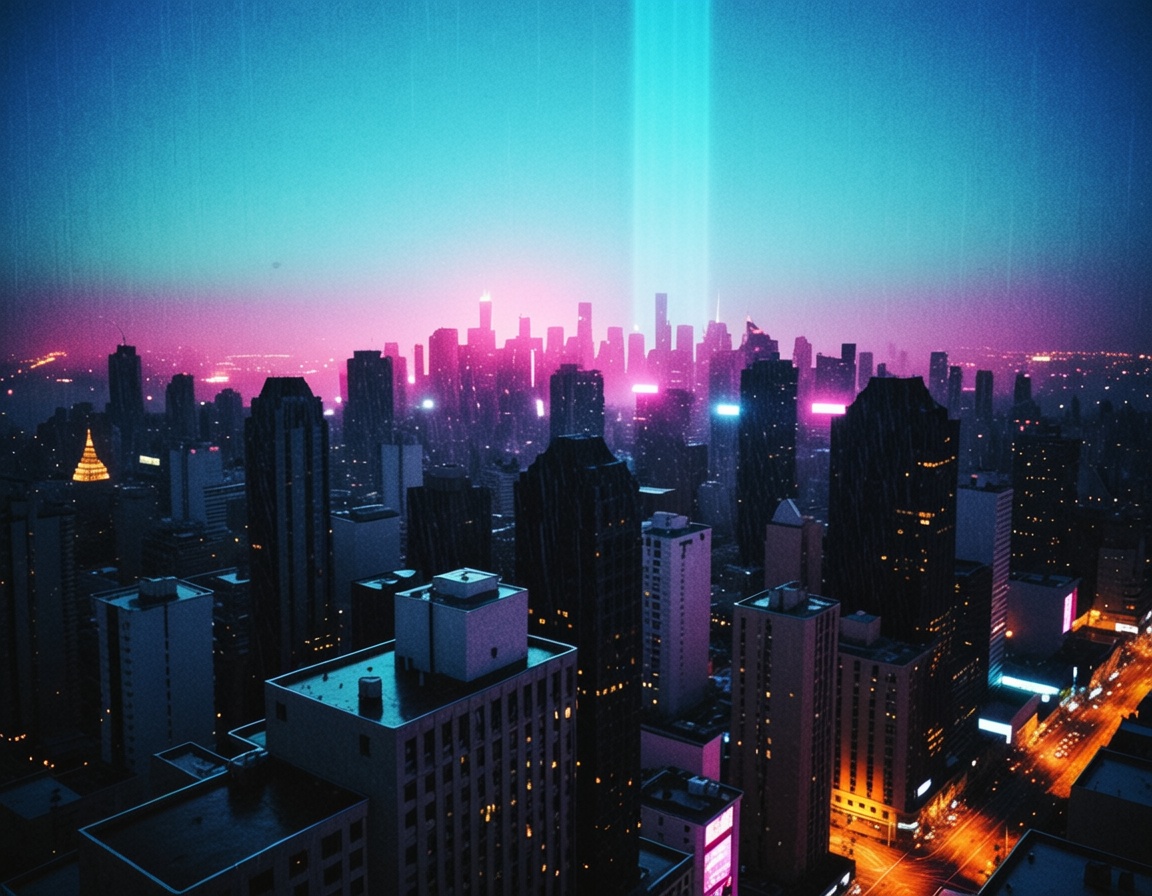 aerial view of metropolis,  ehcyberpunk,  ehcomposition on Tensor.Art
