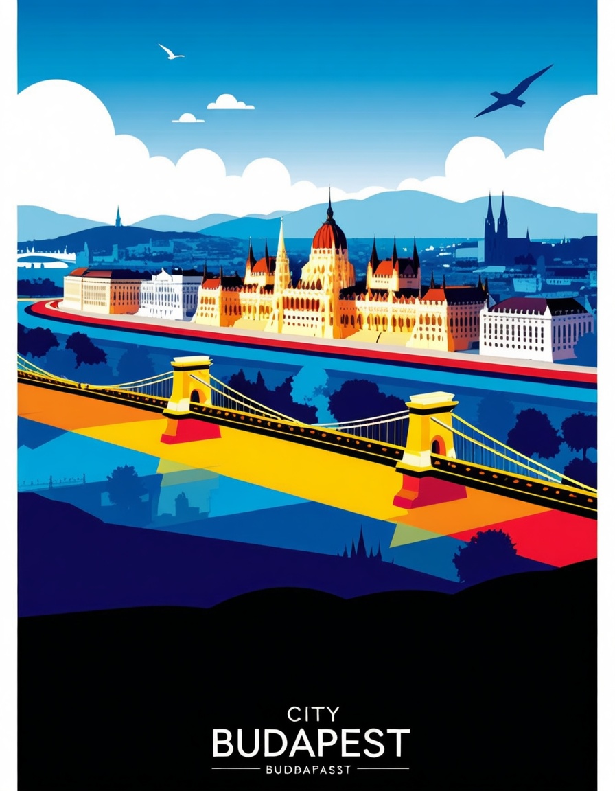 ehvector,  city of budapest on Tensor.Art