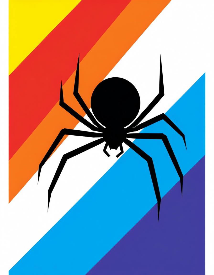 ehvector,  a spider crawling in the wall on Tensor.Art