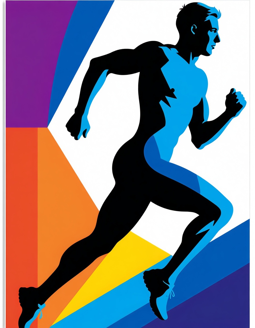 ehvector,  man running on Tensor.Art