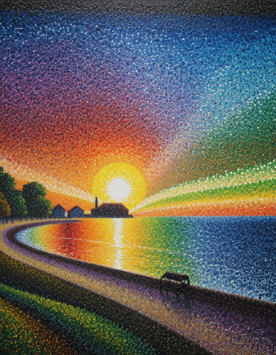 ehpointillism3,  bayside view on Tensor.Art