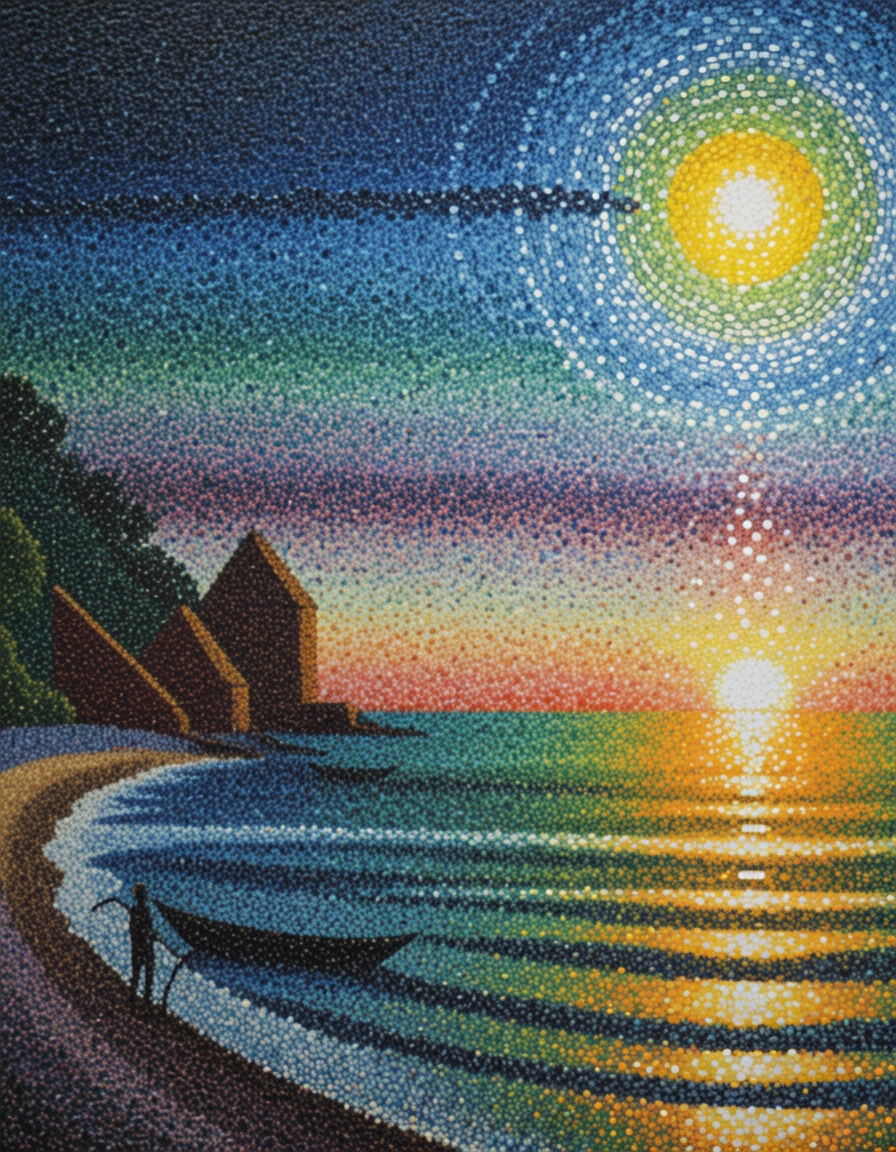 ehpointillism3,  bayside view on Tensor.Art
