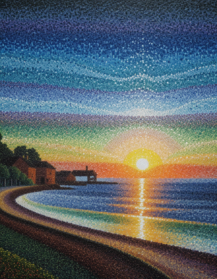 ehpointillism3,  bayside view on Tensor.Art