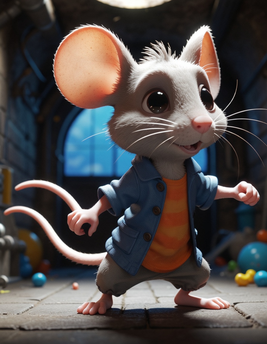 ehpixar,  a rat dancing in the sewers on Tensor.Art