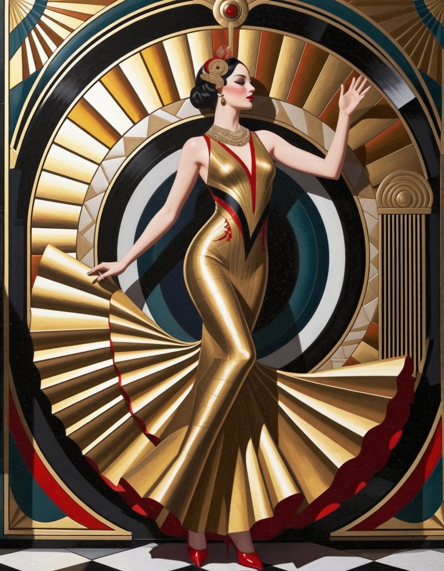 ehartdeco,  1girl dancing flamenco on Tensor.Art