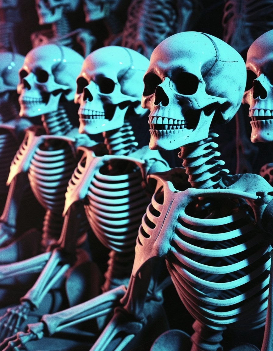 lord skeleton an the army of skeleton soldiers,  fantasy eh80retrofilms on Tensor.Art